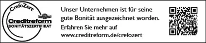 Gute Bonität - sagt crefo